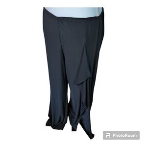 Palazzo VINTAGE Black PANTS Vacation READY! SZ Large